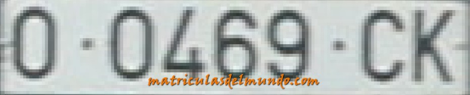 Matrícula de Asturias O-CK 0469
